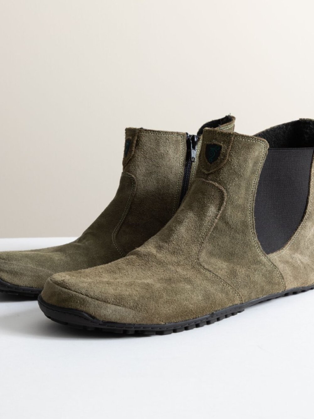 Magical Shoes Men;s Barefoot Chelsea Boots Lupino Green EU45/ US 10.5 - Picture 2 of 7